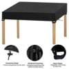 WMLBK Garden Table Cover, Patio Table Top Furniture Cover Table, Windproof Waterproof Proof Patio, 600D Oxford Fabric Rip Cover for Outdoor/Indoo