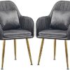 dining chair Kitchen Dining Room Furniture Chairs Kitchen Dining Chair Set Of 2 Modern Kitchen Living Room Reception Leisure Armchair with Metal