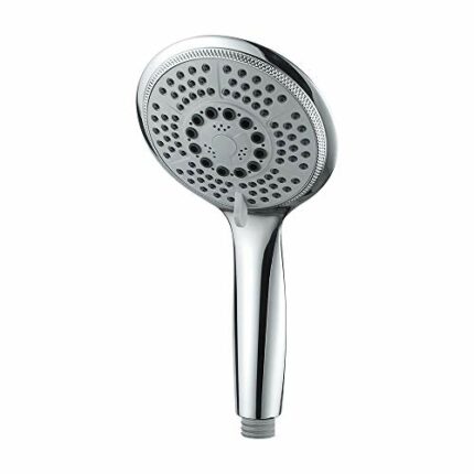 GRIFEMA COMPLENTO-G803 Round 120mm Big Hand Shower with Water-Saving Funtion, Handheld Shower Head with 5 Spray Patterns, Chrome