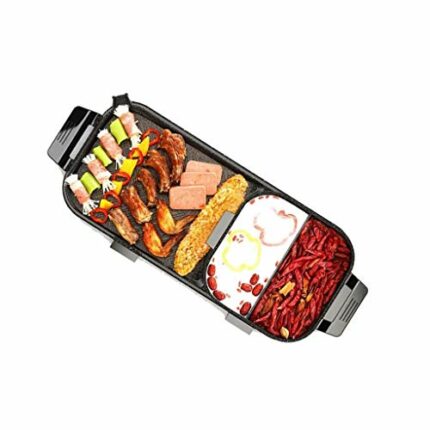 NXYJD Electric Roasting Pan, Integrated With Grilling And Shaving, Safe And Environmentally Friendly, Easy To Clean, Can Be Used For Barbecue