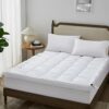 TopTopper Mattress Topper Twin XL, Cooling Mattress Pad Cover for Hot Sleepers, Extra Thick 5D Snow Down Alternative Overfilled Plush Pillow Top