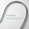 OFFO Shower Hose,Stainless Steel Replacement High Pressure Shower Pipe Anti-Kink Shower Hose for Bath Taps Chrome,1.5m