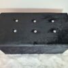 Soft Velvet Diamante Ottoman Folding Storage Box Footstool Seat 2size (blush pink, 38x76x38cm)