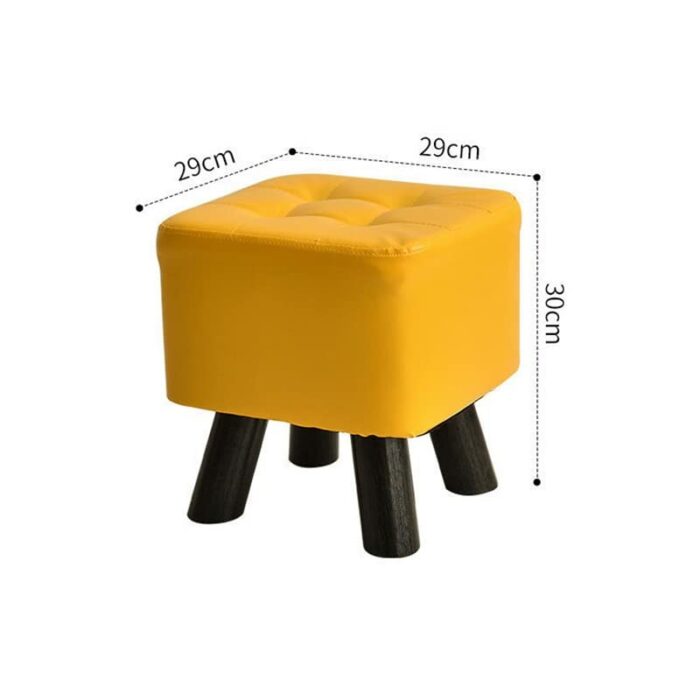 DINGZZ Home Solid Wood Stool Fashion Living Room Furniture Sofa Stool Ottomans Changing Shoe Stool Coffee Table Stool (Color : 3-pack, Size : 29x