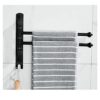 Towel Shelf,Wall Mounted Towel Rail,Towel Holder,Towel Rack,Black Stainless Steel Swing Out Towel Bar,Towel Racks for Bathroom or Kitchen, Metal