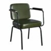 WALNUT Armrest Seat Cushion Dining Chairs Comfortable Upholstered Chair Backrest Bar Kitchen Furniture