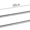 Bathroom Shelves Kitchen Bathroom Towel Hanger Hardware Bathroom Accessories Towel Rack Stainless Steel Double Towel Bar Screw-in Wall Towel Hold