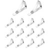 XHNFCU 14 Pack Stainless Steel Tablecloth Clips Silver Table Cover Clamps, Table Cloth Holders, for Parties, Dining, Party, Camping, Outside