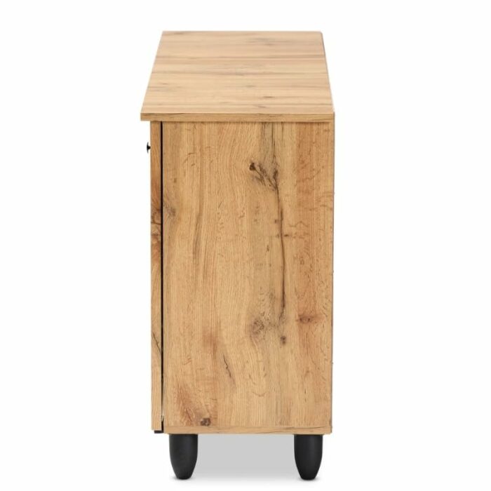 CHUNYU Household Goods Multi-layer Shoe Cabinet Finished Wooden Three-door Shoe Cabinet Storage Shoes
