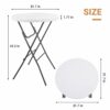 Byliable 32in Cocktail Table High Top Folding Table, Portable Bar Height Folding Table Round with Removable Legs, Indoor Outdoor Banquet Table fo