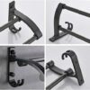 Towel Rail,bathroom towel rack Bathroom Towel Bar Rail Aluminum Rustproof Not Faded Black Bathroom Accessories bathroom towel rack,60Cm,60Cm (60C