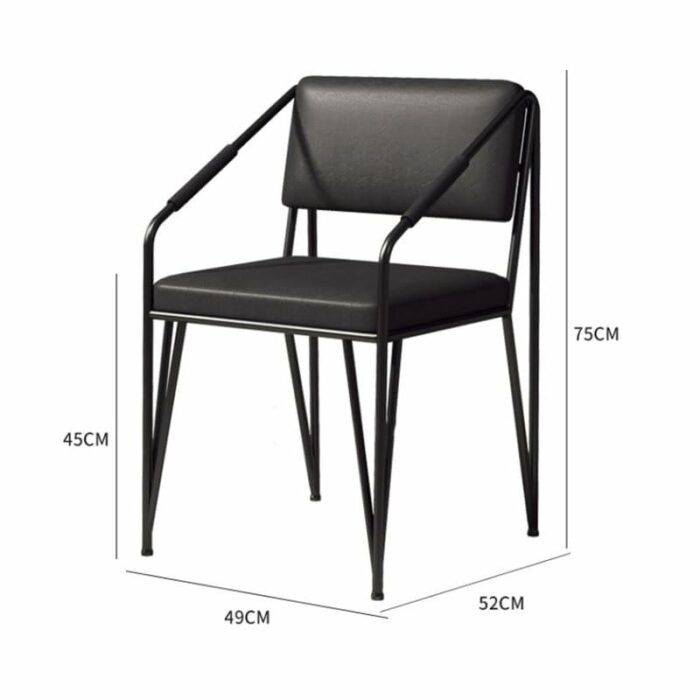 LUKEO Kitchen Dinning Chair Lounge Room Dining Chairs Arm Comfortable House Accessories Living Room Chair