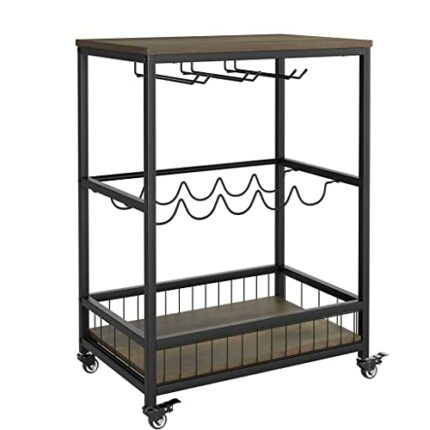 EYHLKM Removable Dining car Multifunctional Tea car Home Kitchen Rack Wine car Three-layer Trolley (Color : A, Size : 60cm*40cm)