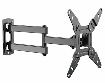 EVERVIEW Full Motion TV Monitor Wall Mount Bracket Articulating Arms Swivel Tilt Extension Rotation for Most 13-42 Inch LED LCD Flat Curved Scree