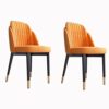 dining chair Kitchen Dining Room Furniture Chairs Dining Chair Set Of 2 with Metal Legs Velvet Seat And Backrests For Lounge Kitchen Bedroom Livi