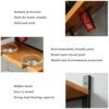 Rustic Wall Mounted Wood Vertical Wine Rack Holder Storage Display Shelf Organizer for 4 Bottles - Home, Kitchen, Dining Room Bar Decor - Wood