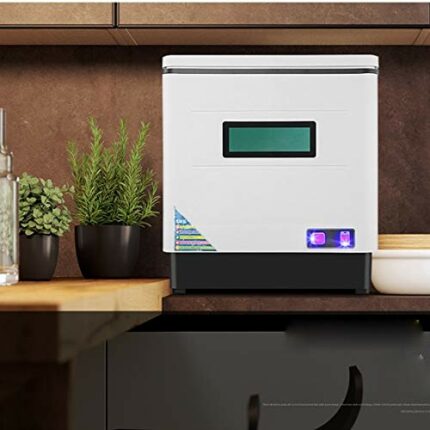 DSFEOIGY Small Household Desktop Dishwashers are Fully Automatic Without Installing Heating and Disinfection Spray Dishwashers