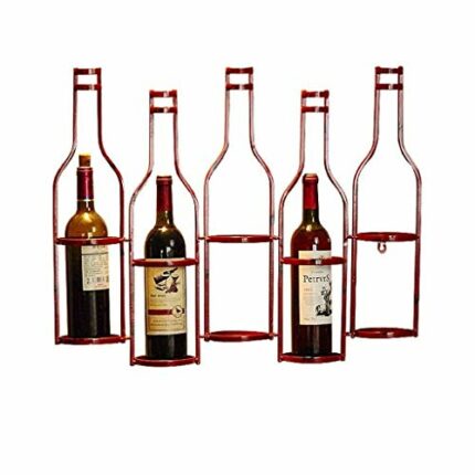 EYLINK Wine Racks,Wall Holder Metal | Loft Wall Shelf Storage Rack Wall-Mounted | Wine Bottle Holder | Cube Wine Cabinet Vintage