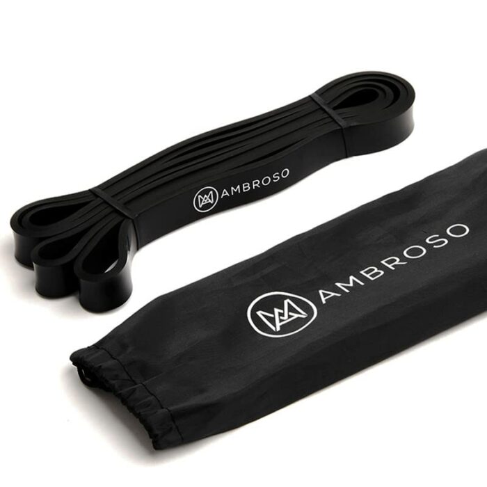 Ambroso Long Resistance Exercise Band, Home Gym Workout Equipment for Strength Training, Stretching, Calisthenics, Yoga, Physio, Fitness Gift for