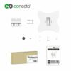 conecto, TV Wall Mount up to 42 Inches / Tilts (+/-20°) / Pivoting (+/-45°) / up to VESA 200 / Load Capacity 30.0 kg / White