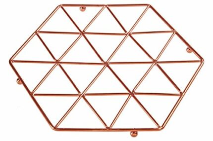 Premier Housewares 507558 Vertex Trivet, Copper , 22 x 22 x 2 cm