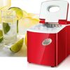XYZMDJ Ice Maker Commercial Milk Tea Shop Small Household Mini Table Bar Round Ice Making Machine
