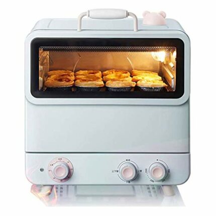 KKYKP 20L Toaster Oven, Multi-function Stainless Steel Finish with Timer - Toast - Bake - Broil Settings, Natural Convection - 1200 Watts of Powe