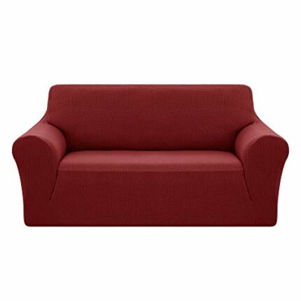 Deconovo Christmas Decorations Full Coverage Stretch Slipcovers Jacquard Sofa Covers Anti-Slip Polyester Spandex Elastic Fabric Sofa Protector(Tw