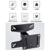 NMD&LR TV Wall Bracket Mount, Tilt & Swivel TV Holder Rack 14-24 Inch, VESA 75 * 75mm or 100 * 100mm, 15KG Max Weight Capacity