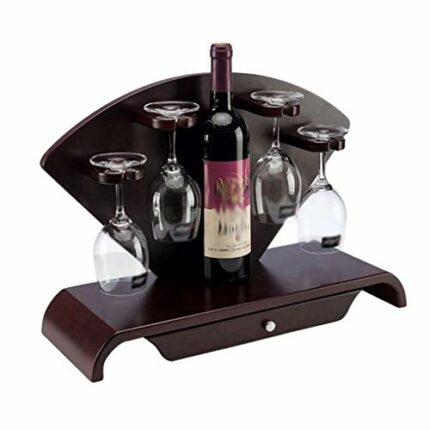 LIUZH European Style Wood Wine Rack, Wine Glass Rack Wine Bottle Rack Display Stand Creative Decorations