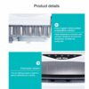 XYZMDJ Portable Automatic Electric Ice Maker Household Mini Square Shape Ice Making Machine 15kg/24H Home Family Small Bar Coffee Shop
