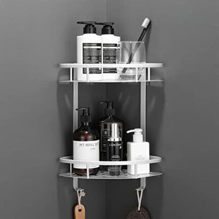 XMING Bathroom Pendant Space Aluminum Nail Free Tripod Bathroom Shelf Space Aluminum Shelf Bathroom Shelf