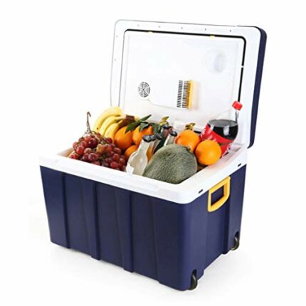 Mu Portable 50L Mini Fridge Cooler and Warmer—Blue