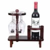 PIBM Stylish Simplicity Wooden Wine Rack Wine Glass Holder Wine Shelf Wooden Wine Rack Wine Bottle Shelf Hanging Wooden Cup Holder Beautiful and
