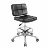 Drafting Chair Tall Office Chair for Standing Desk Adjustable Stools with Backrest & Foot Rest,Pneumatic Lifting Height,Rolling Wheels,for Studio