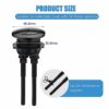 Black Toilet Flush Button Replacement, Upgrade Your Bathroom with Ancable's 38mm Stylish and Durable Black Toilet Flush Button