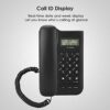 Universal Corded Phone Desktop Wall Mount Wired Telephone DTMF/FSK Mode Corded Phone with Speakerphone and Caller ID/Call Waiting for Home Office