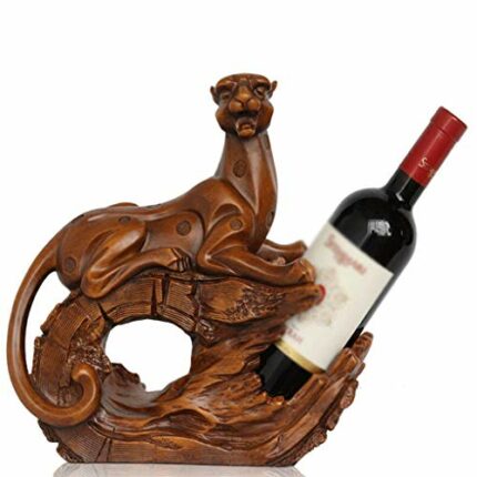 KXDCZ Wine Shelf Wine Racks Resin Leopard Shape Creative Wine Cabinet Decoration Living Room Restaurant Kitchen Home Practical Wine Rack