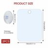 Witwar Shower Mirror, 2 Pack Fogless Travel Acrylic Mirror with Suction Cup For Shaving Portable Camping Travel Shave Makeup Mirrors Removable An