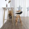 DINGZZ Nordic light luxury bar chair simple net red bar stool front desk cafe restaurant leisure back high stool (Color : 3-pack)