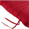 Ambientehome GARDEN FURNITURE SEAT CUSHION FOR SWING or for 2 SEATER BENCH with BACK Approx.100 x 98 x8 cm RED!!