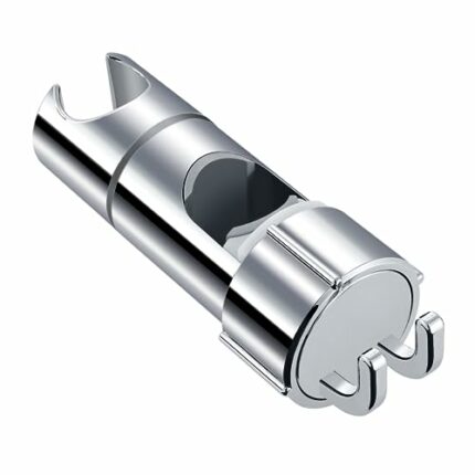 Shower Head Holder, Joyoldelf Shower Holder Bracket 16-27 mm Diameter Chrome-Plated + ABS Design Hand Adjustable Shower Head Holders Replacement
