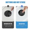 Black Toilet Flush Button Replacement, Upgrade Your Bathroom with Ancable's 38mm Stylish and Durable Black Toilet Flush Button