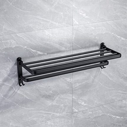 HIGOH Towel Racks,Bathroom Towel Rack Wall Mounted Towel Holder,Space Aluminum Bath Towel Rack,Towel Shelf,Towel Bar,Wall Mount