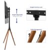 VIVO Artistic Easel 45 to 65 inch LED LCD Screen, Studio TV Display Stand, Adjustable TV Mount with Swivel and Tripod Base STAND-TV65A