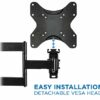 Mount-It! Lockable RV TV Wall Mount with Quick Release, Full Motion Flat Screen Bracket for Campers, Travel Trailers, RVs, Motorhomes and Marine