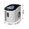 XYZMDJ Ice Making Machine Fully Automatic Commercial Milk Tea Coffee Shop Desktop Household Bullet Round Ice Maker