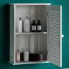 Bath Vida Bathroom Cabinet Single Door Shutter Wall Mounted Storage, White