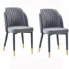 dining chair Kitchen Dining Room Furniture Chairs Dining Chair Set Of 2 with Metal Legs Velvet Seat And Backrests For Lounge Kitchen Bedroom Livi
