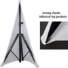 UCARE Floor Speaker Stand Covers Metal Heavy Duty Support Stand Cover for Weddings Banquets Events 3 Sided Triangular DJ Speaker Stand Tripod Cov